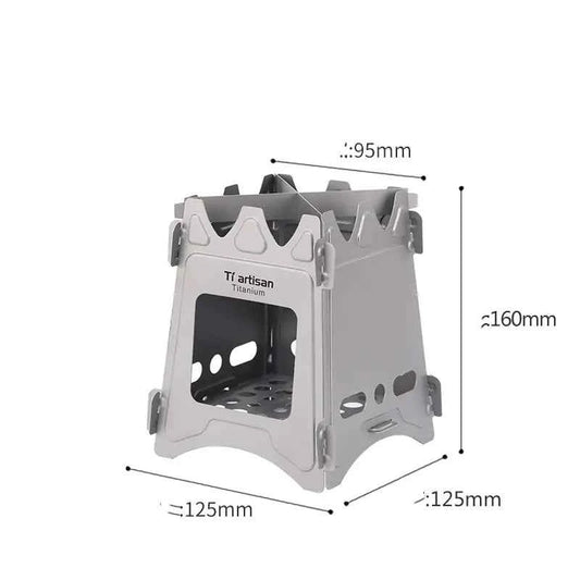 Widesea Portable Camping Wood Stove - Foldable Outdoor Cooking Stove for Camping & Hiking