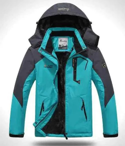 Men's Waterproof Thermal Hiking Jacket - Windproof Winter Outdoor Coat