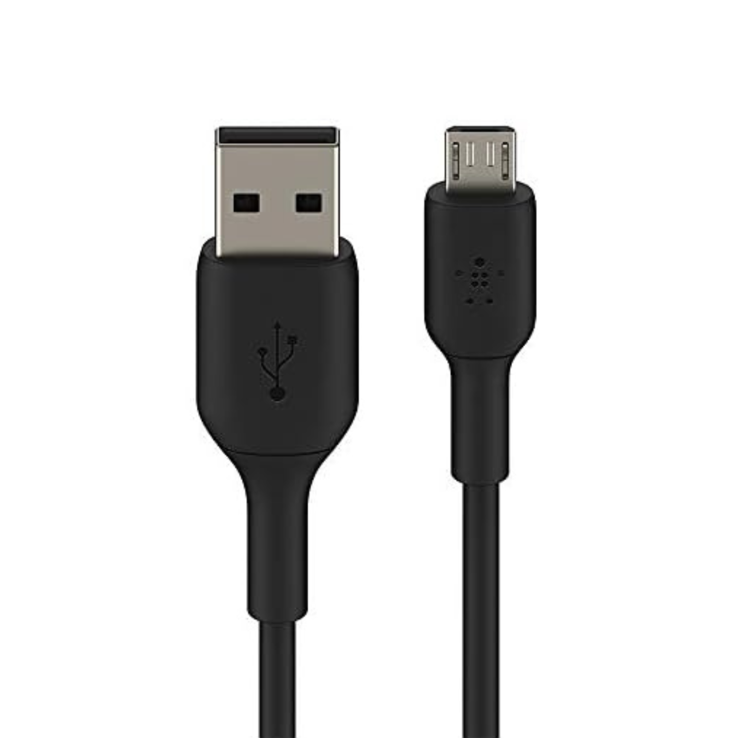 Black 1-meter USB-A to micro-USB charger cable for OnePlus phones by 9eight5, designed for fast charging and data transfer.