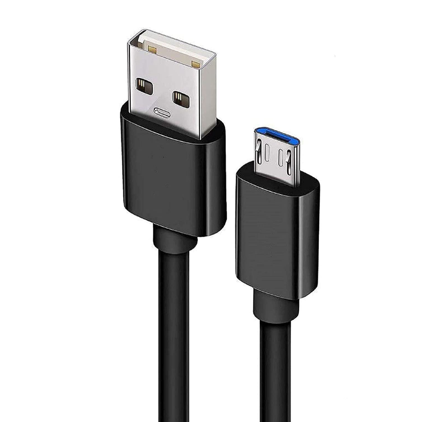 Black 1m USB-A to micro-USB charger cable for Oppo phones by 9eight5, suitable for charging and data transfer.
