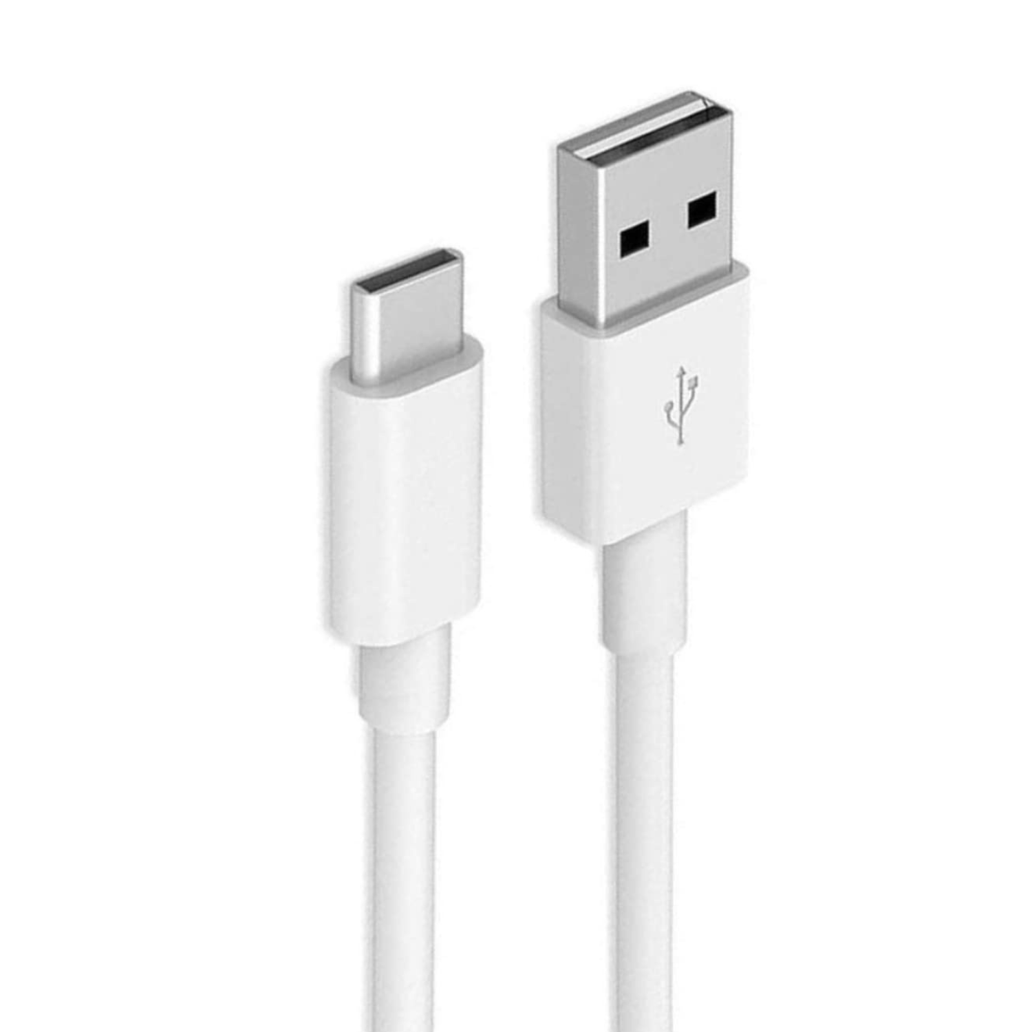 White 1m USB-A to USB-C charger cable for Huawei phones by 9eight5, suitable for fast charging and data transfer.