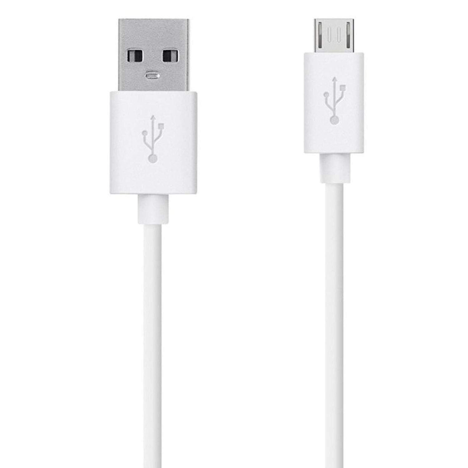 White 1m USB-A to Micro-USB charger cable for LG phones, compatible electronics accessory by 9eight5.