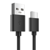 USB-A to USB-C Charger Cable for TCL Phones (Black) 1m