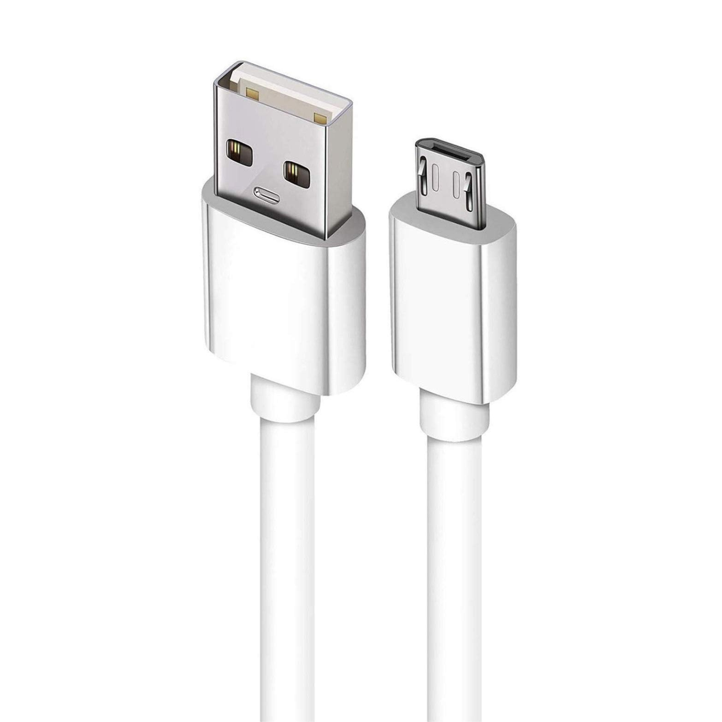 White 1m USB-A to micro-USB charger cable for Huawei phones, compatible with 9eight5 electronics accessories.