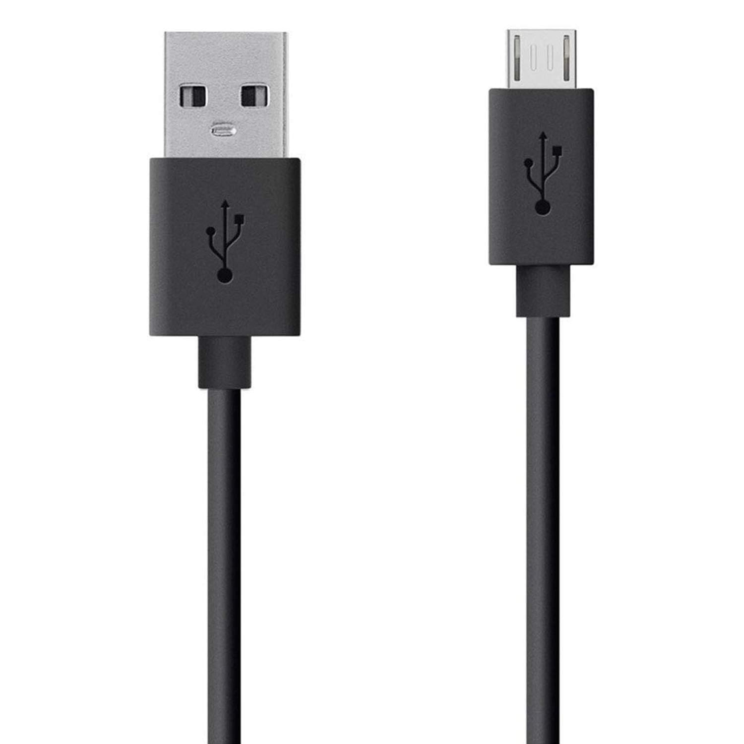 Black 1-meter Xiaomi charger cable with USB-A to micro-USB connector, compatible with Xiaomi phones and electronic devices.