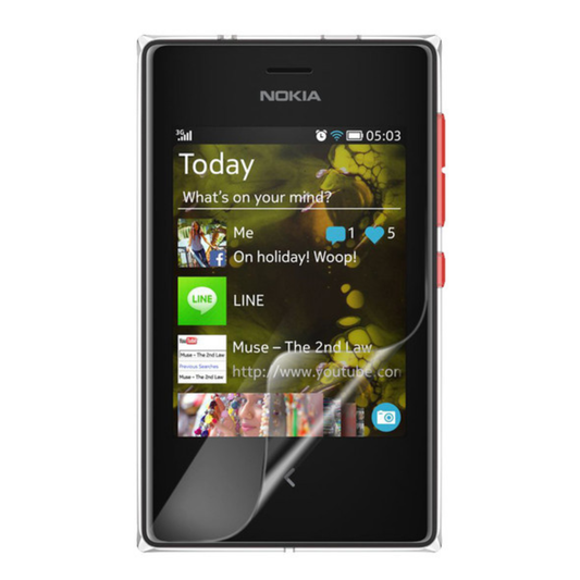 Hydrogel Screen Protector for Nokia Asha 503 (Pack of 2) 9eight5