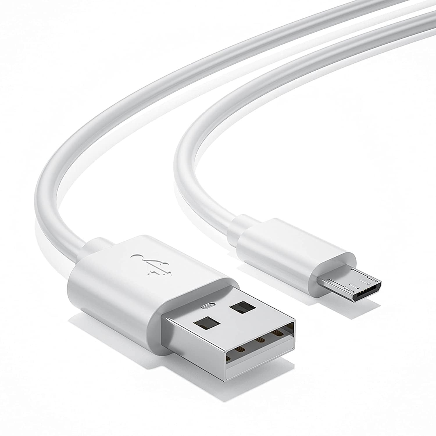 9eight5 USB-A to Micro-USB charger cable for HTC phones, 1 meter length in white, suitable for electronic accessories.