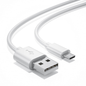 9eight5 USB-A to Micro-USB charger cable for HTC phones, 1 meter length in white, suitable for electronic accessories.