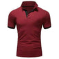 Men's Casual Cotton Polo Shirt - Slim Fit Short Sleeve Polo for Meetings and Events | Plus Size Available