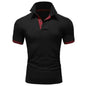 Men's Casual Cotton Polo Shirt - Slim Fit Short Sleeve Polo for Meetings and Events | Plus Size Available