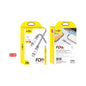 Nest & Stem Homewares Frankly Cotton 66W fast charge Type-C to Type-C cable, 2 meters long, for quick device charging.