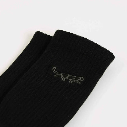 Save the Black Panthers Ribbed Bamboo Socks