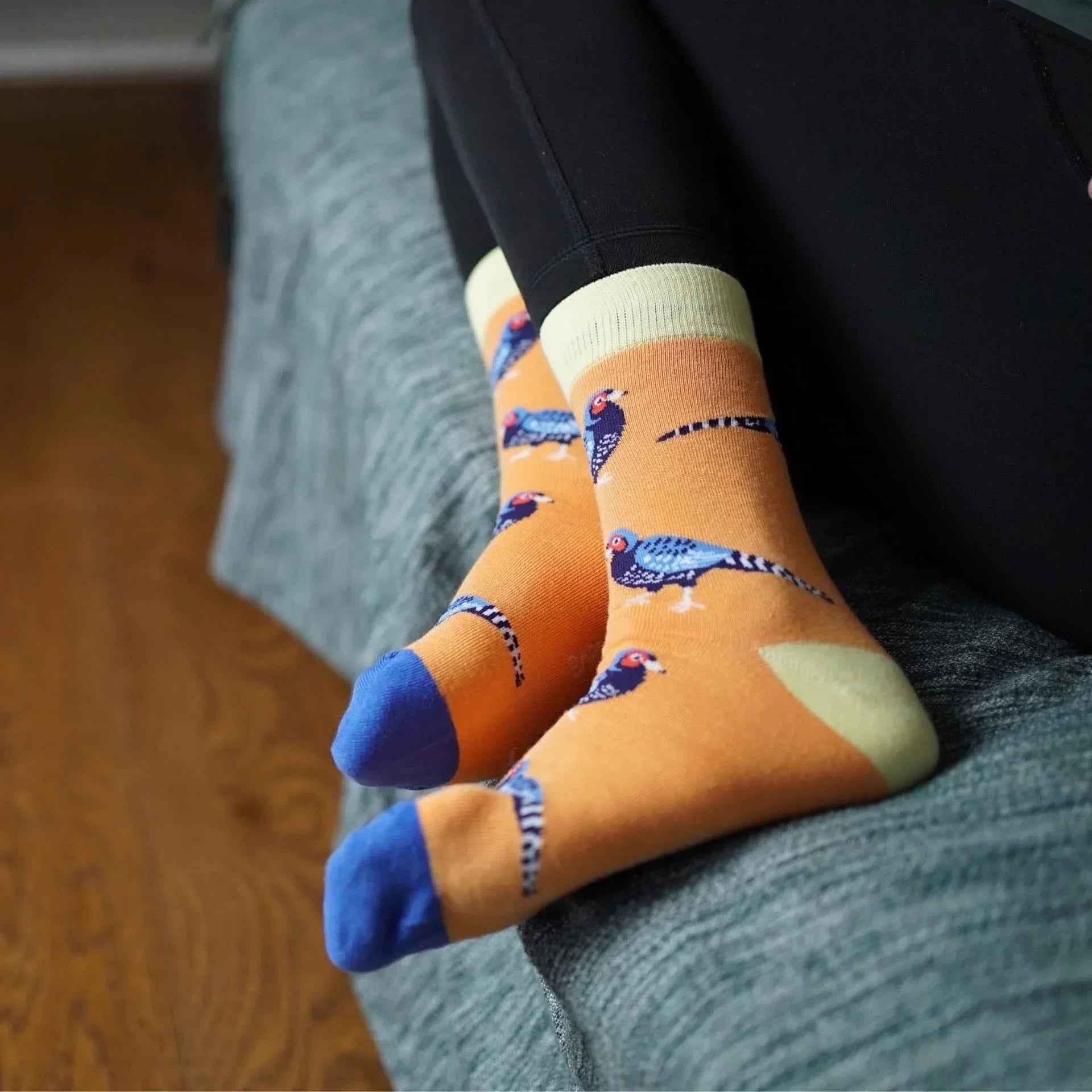 Save the Pheasant Bamboo Socks