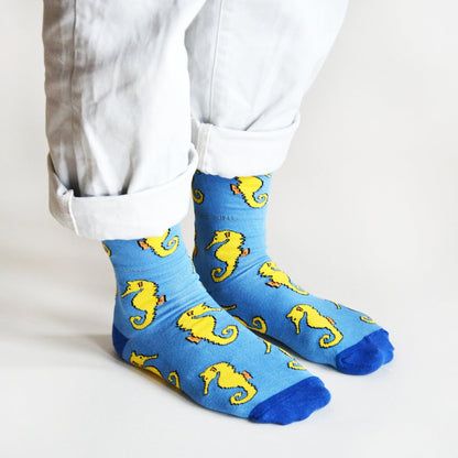 Save the Seahorses Bamboo Socks Barekind NZ