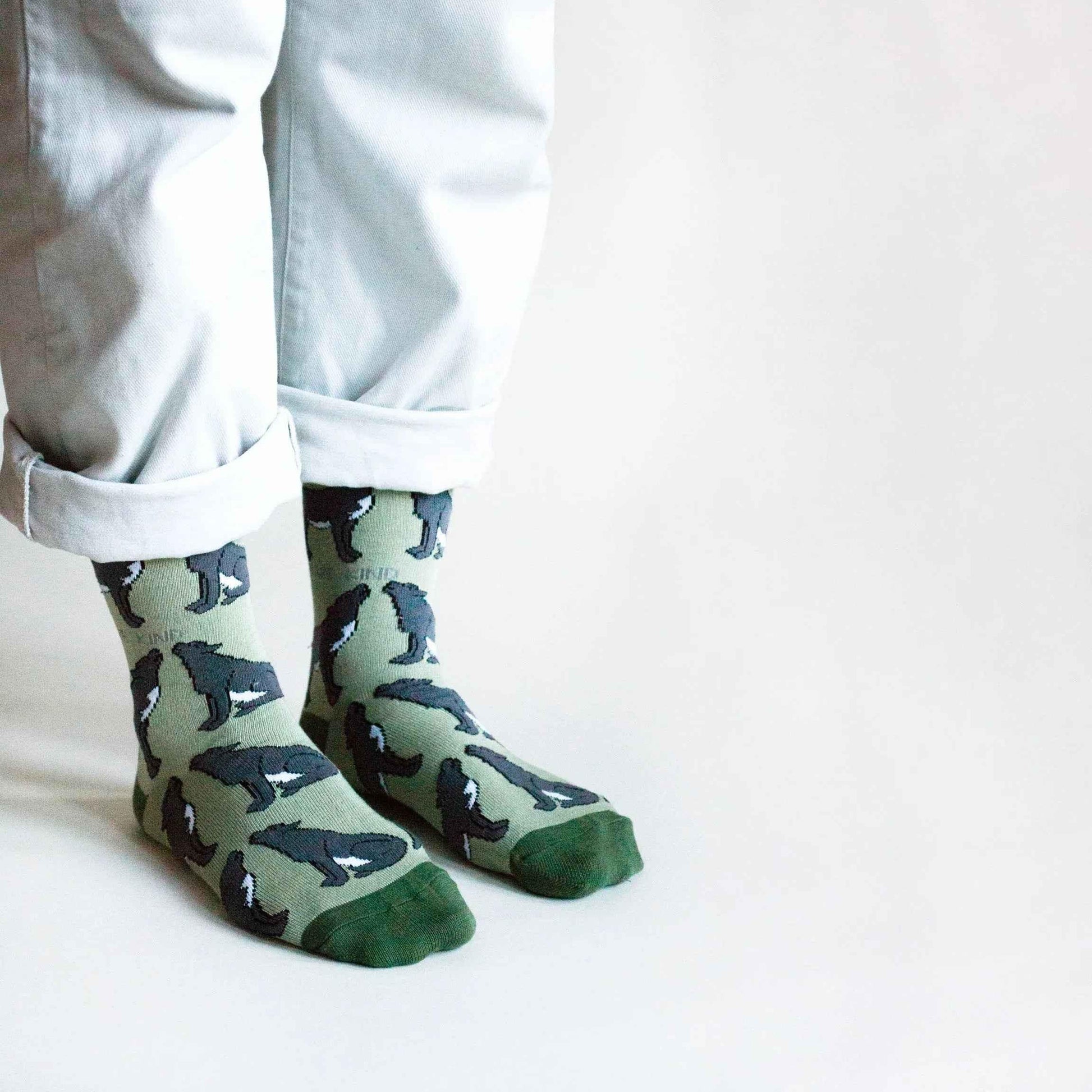 Save the Wolves Bamboo Socks