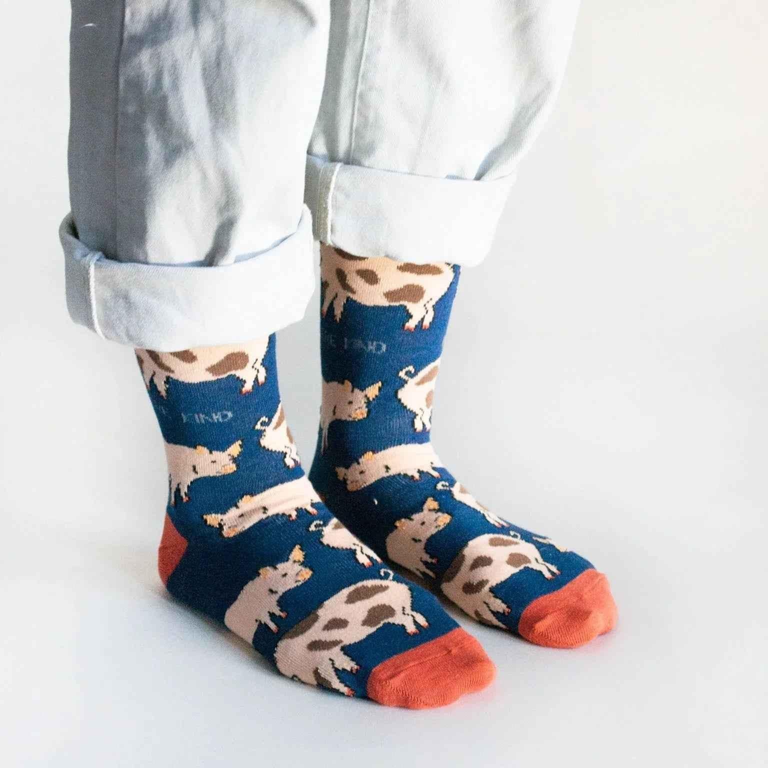 Save the Pigs Bamboo Socks