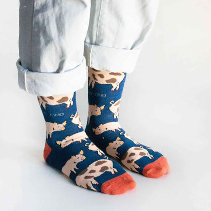 Save the Pigs Bamboo Socks