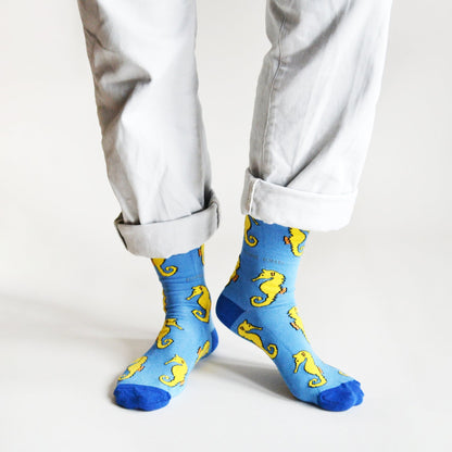 Save the Seahorses Bamboo Socks Barekind NZ