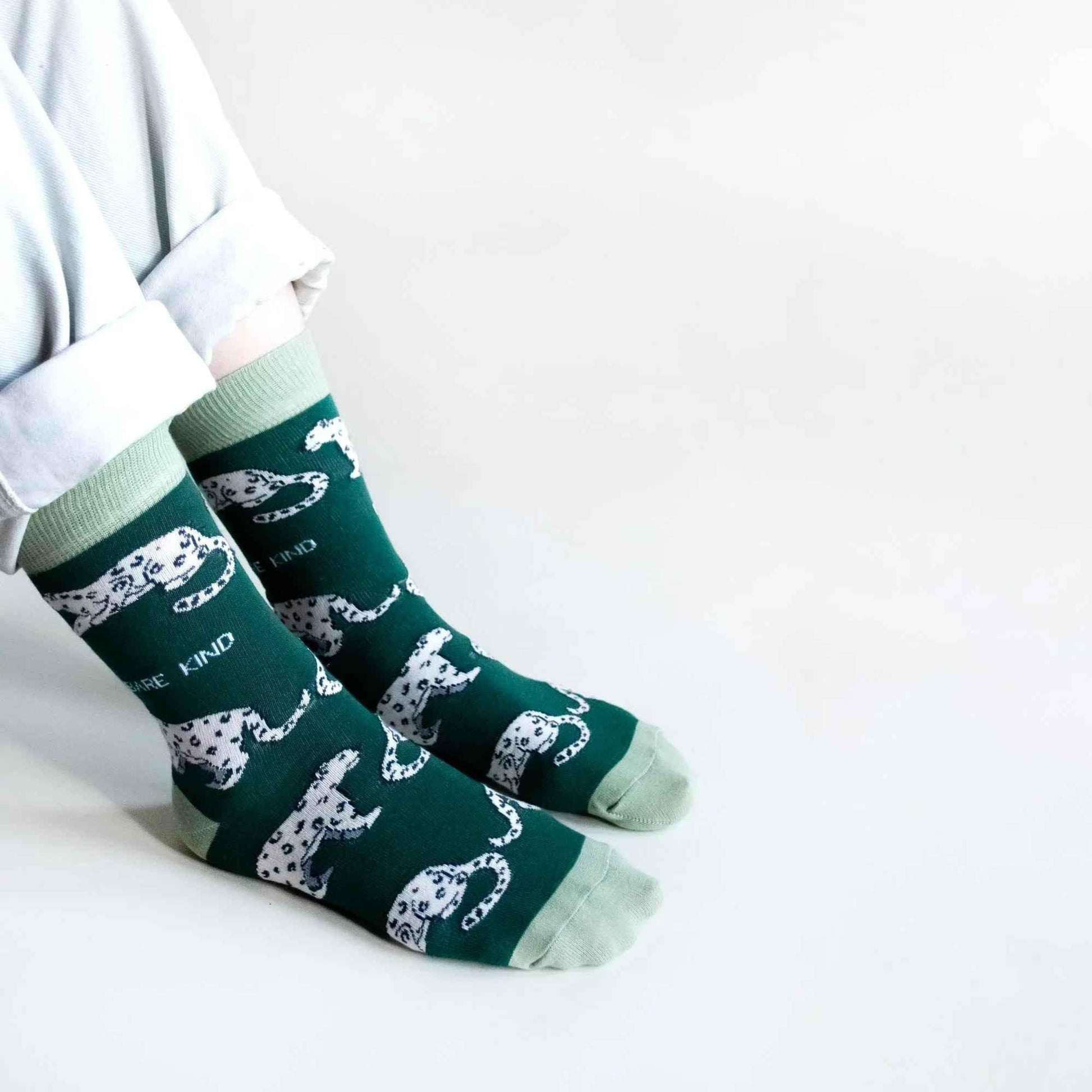 Save the Snow Leopards Bamboo Socks