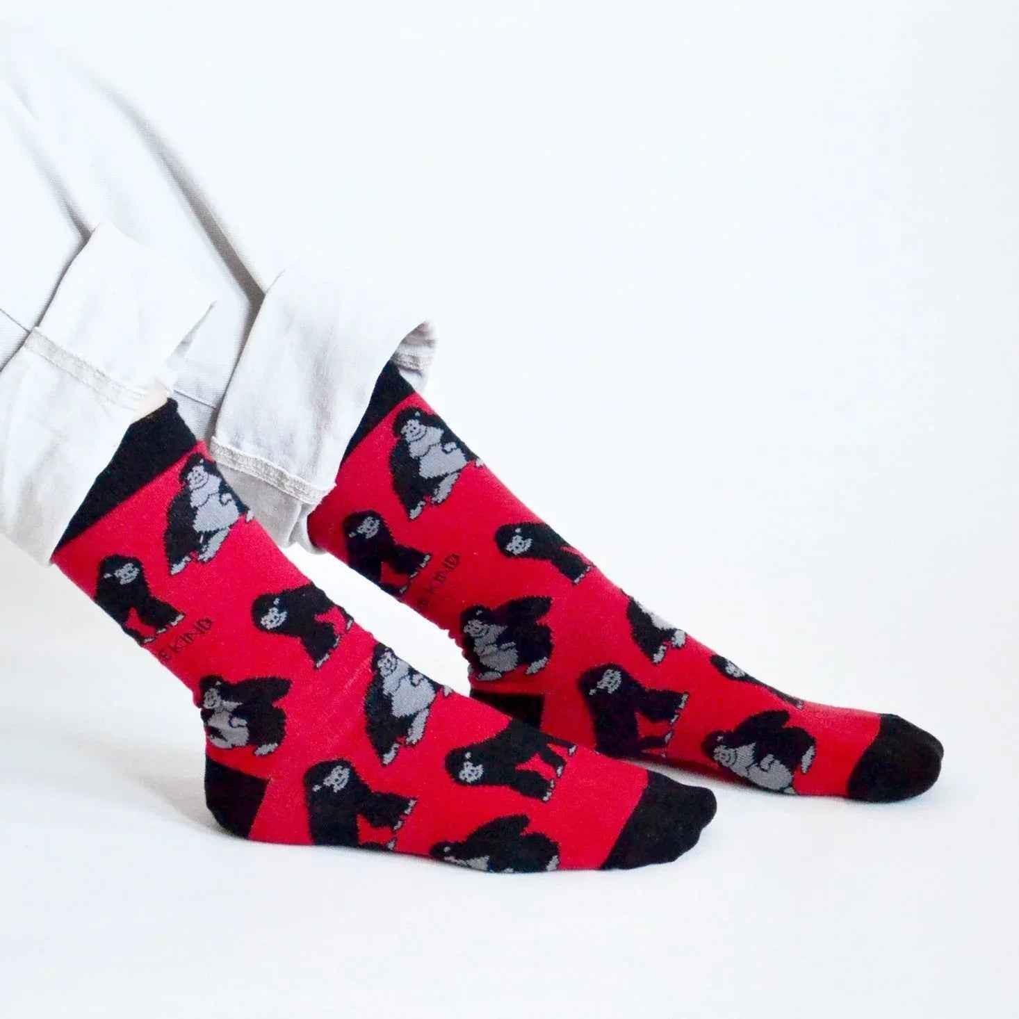 Save the Gorillas Bamboo Socks