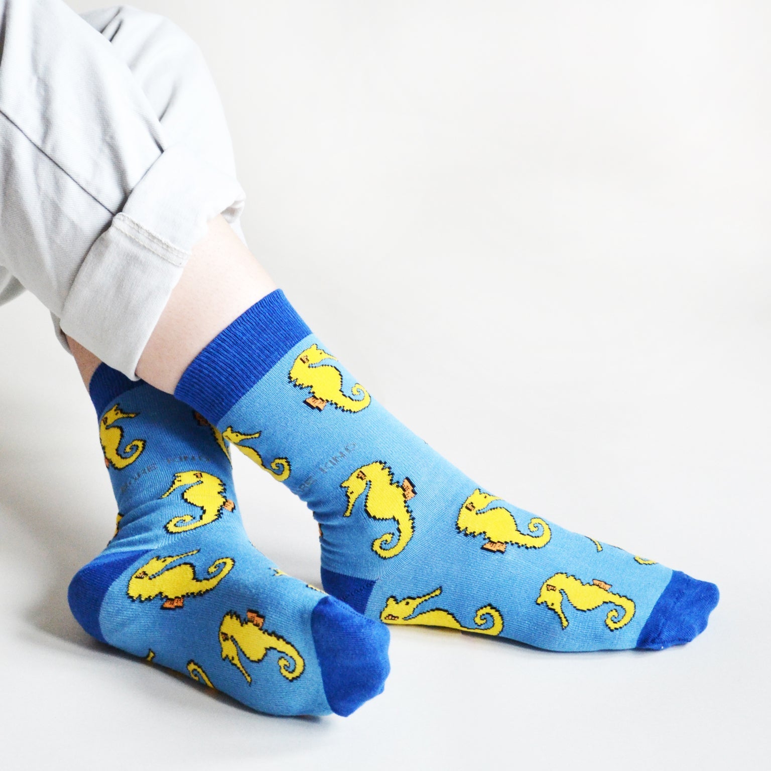 Save the Seahorses Bamboo Socks Barekind NZ