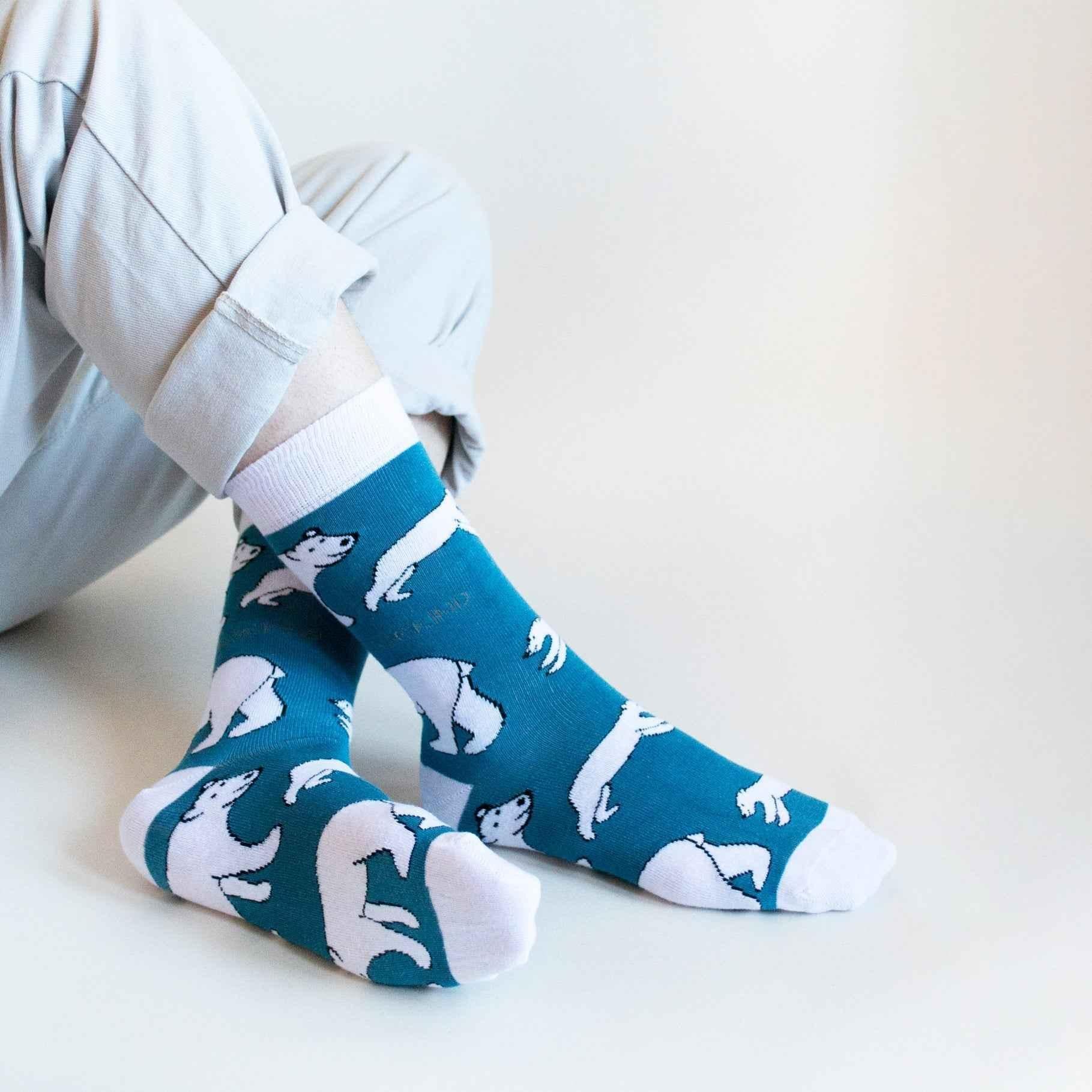 Arctic Animals Bamboo Socks Gift Box of 3.