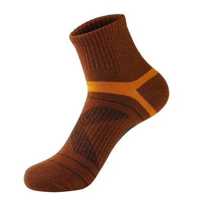 Men's Outdoor Sports Socks - Durable 75% Cotton Crew Socks for Hiking & Basketball