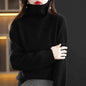 Women's 100% Merino Wool High Neck Sweater Top