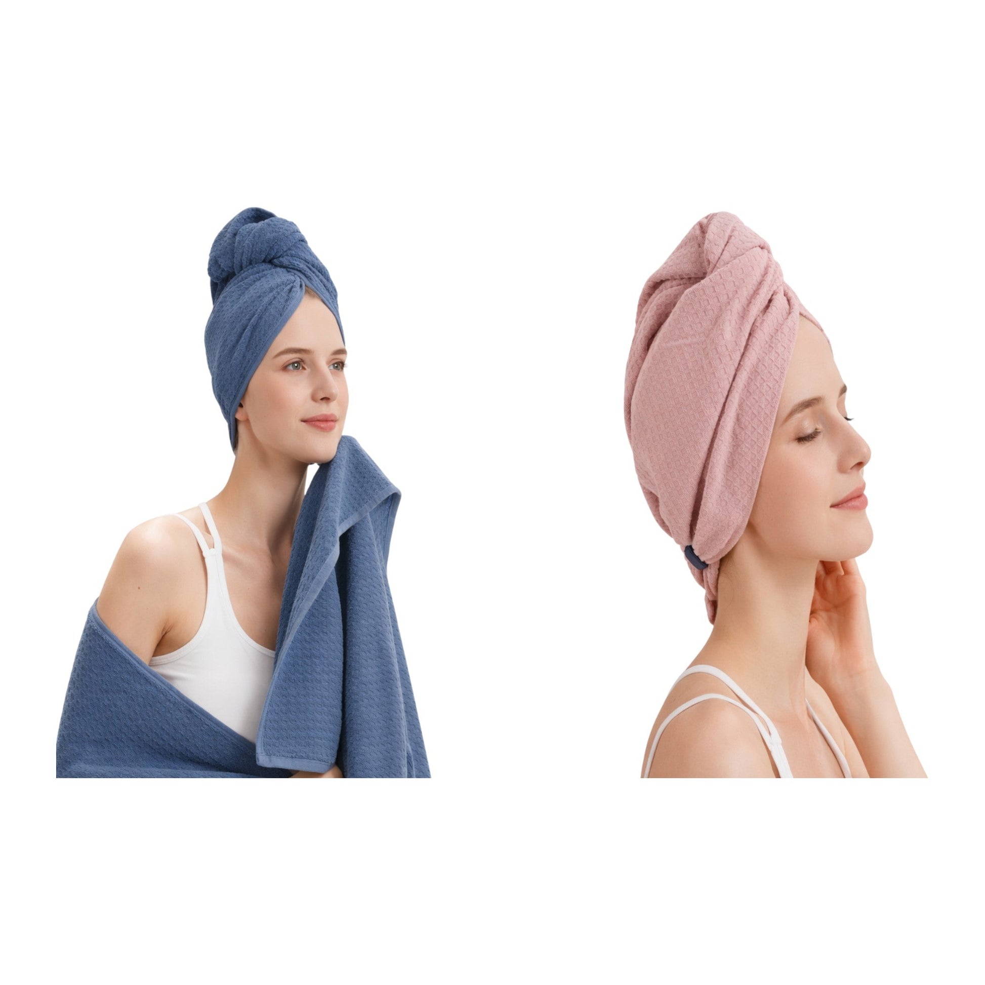Frankly Cotton Quick Dry Hair Towel Wrap Nest & Stem Homewares