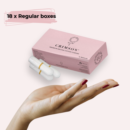 Regular Organic Tampons - 12 Month Supply - ShopHub