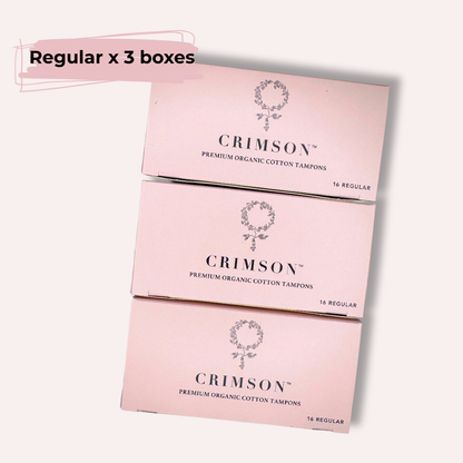 Regular Tampons - 2 Month Supply - for medium flow - ShopHub