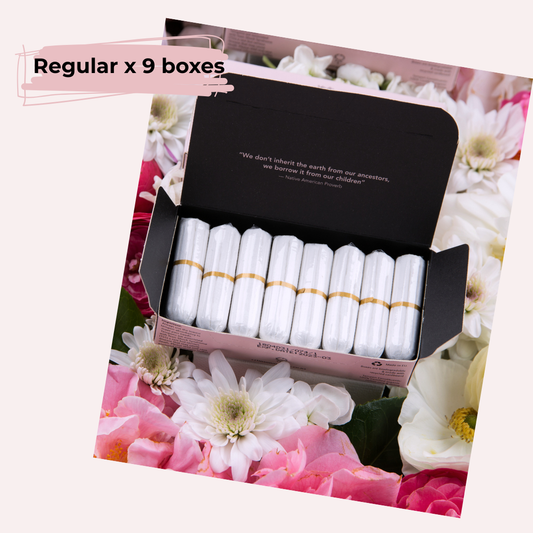 Regular Organic Cotton Tampons - 6 Month Supply - ShopHub