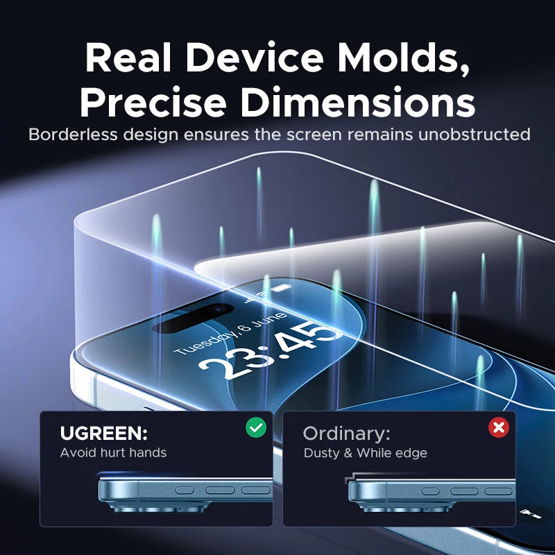 UGREEN Dust-free Screen Protector – Premium Protection for iPhone 18, 17, & Pro Max