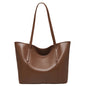 FOXER Lady's Shoulder Bag Split Leather Soft Fabric 2026 New Casual Large Capacity Women Tote Bag Commute Travel Bag All-match