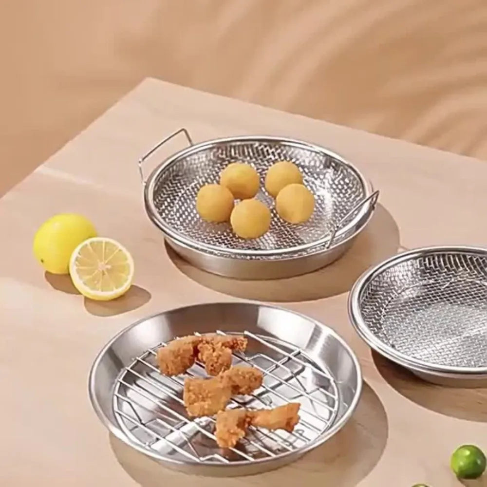 Heavy Duty Frying Rack with Tray - ShopHub
