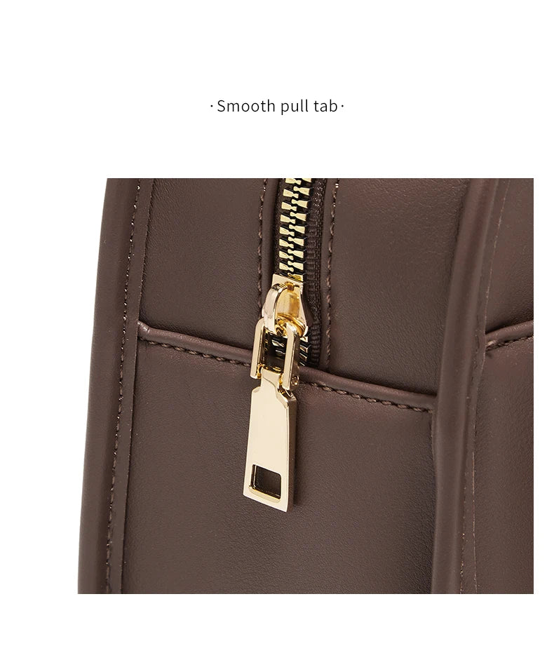 FOXER Female Shoulder Bag PU Leather Cross Body Bag 2026 New Fashion Messenger Bag Large Capacity Commute Daliy