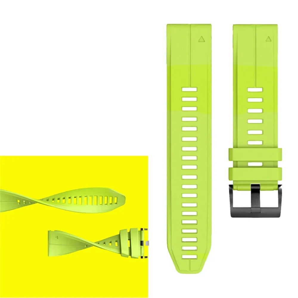 Quickfit Silicone Strap for the Garmin Watch Series (available of various range of models and 46 colours) Habicare
