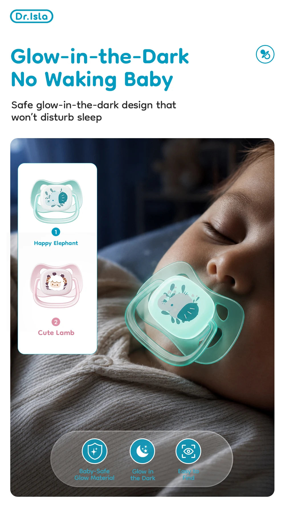 MAMIJOY Day & Night Pacifier Set