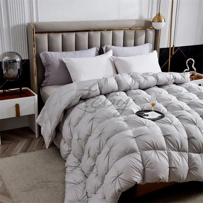 Luxurious White Goose Down Quilt for Ultimate Comfort and Warmth