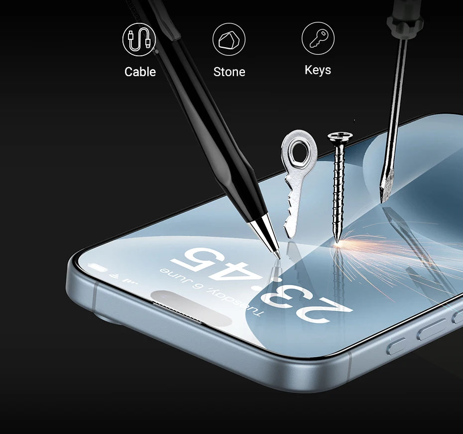 UGREEN 9D Full Cover Tempered Glass Screen Protector for iPhone 17 Pro Max
