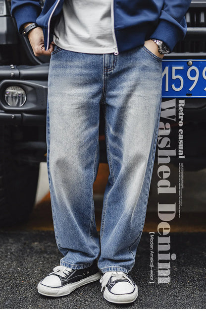 Maden Men's 12.6oz Washed Denim Jeans