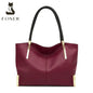 FOXER Genuine Leather Lady's Handbag Elegant Luxury Design Women Shoulder Bag Large Capacity Tote Bag Best Gift for Mom,Wife