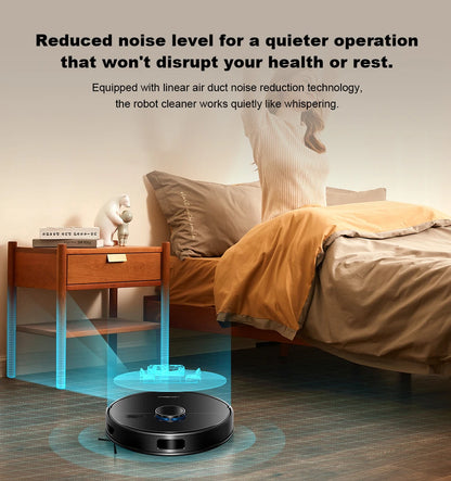 Liectroux M70 Pro robot vacuum cleaner and mop for efficient floor cleaning, featuring a sleek design and multi-surface capability.