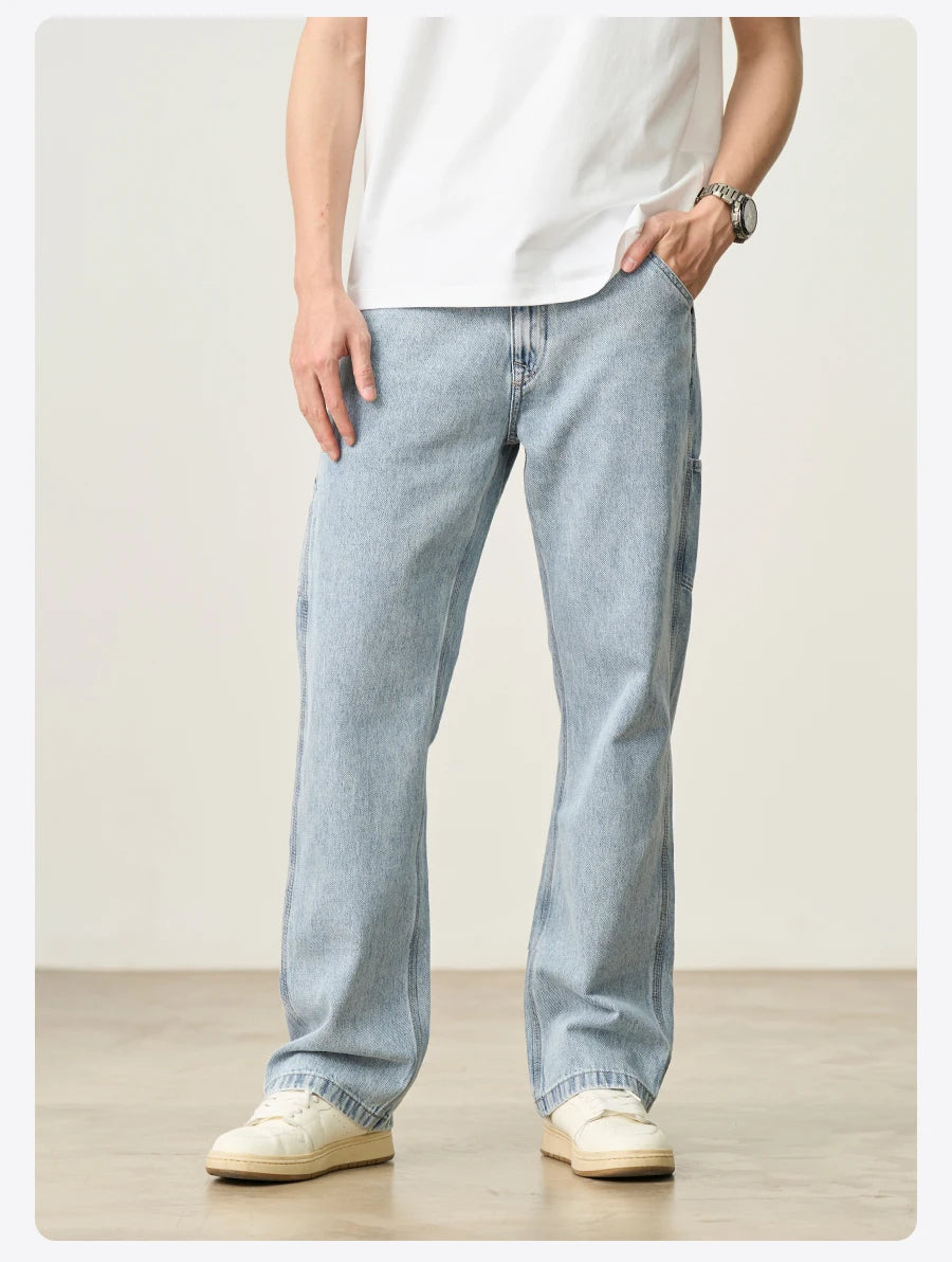 SIMWOOD 11oz Loose Relax Logging Jeans