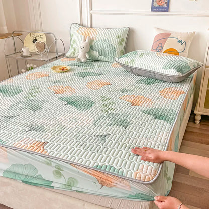 Transform Your Sleep with Our Cooling Summer Bed Mat & Pillowcase Set