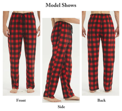 Men's Fleece Pajama Pants - Soft, Warm, and Stylish Sleep Bottoms with Pockets