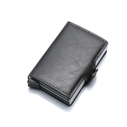 Anti Rfid Carbon Fiber Credit Card Holder Mens 14 Bank Cardholder Case Wallet Metal Minimalist Wallet Money Bag Male Purses