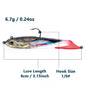 Habicare soft fishing lures with lead head jigs in various colors, designed for bass and trout fishing.