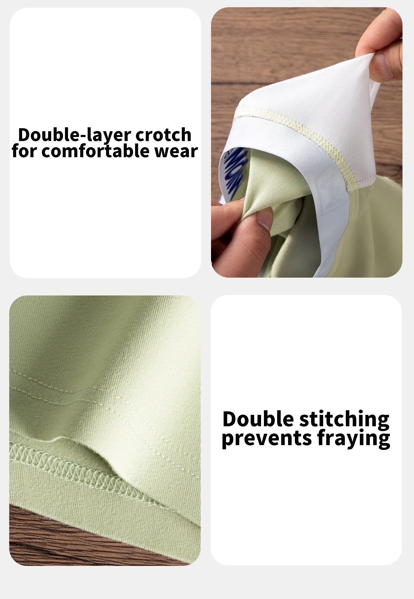 MiiOW Cotton Men's Underwear - 3Pcs Antibacterial Soft Silky Breathable Boxershorts - ShopHub