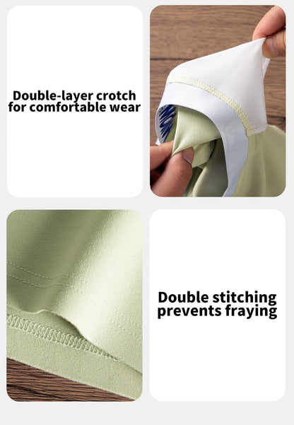 MiiOW Cotton Men's Underwear - 3Pcs Antibacterial Soft Silky Breathable Boxershorts - ShopHub